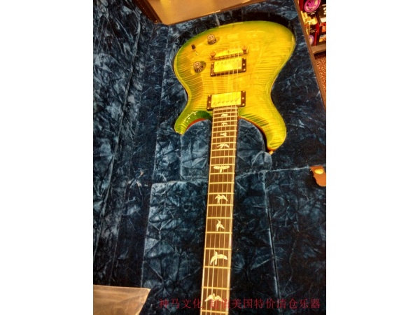 PRS高端 艺术家Artist V系列Custom22电吉他 flame green 火焰翠绿 top 美国直邮